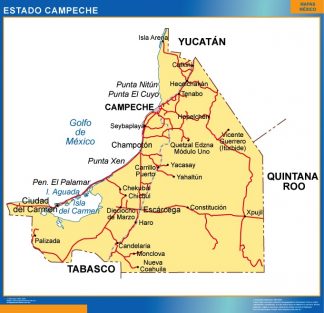Mapa Estado Campeche