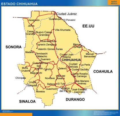 Mapa Estado Chihuahua