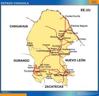 Mapa Estado Coahuila