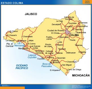 Mapa Estado Colima