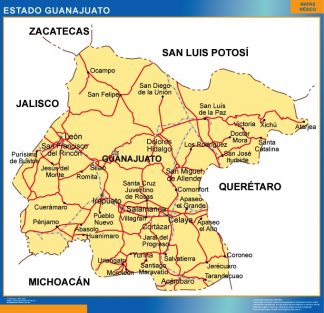 Mapa Estado Guanajuato