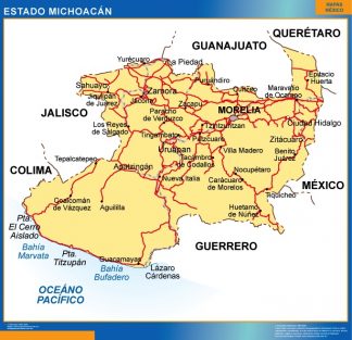 Mapa Estado Michoacan