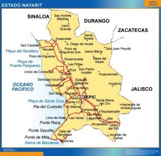 Mapa Estado Nayarit
