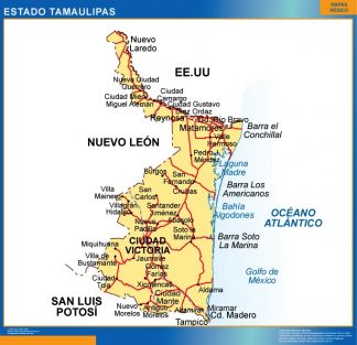 Mapa Estado Tamaulipas