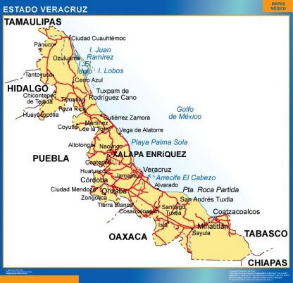 Mapa Estado Veracruz