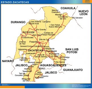 Mapa Estado Zacatecas